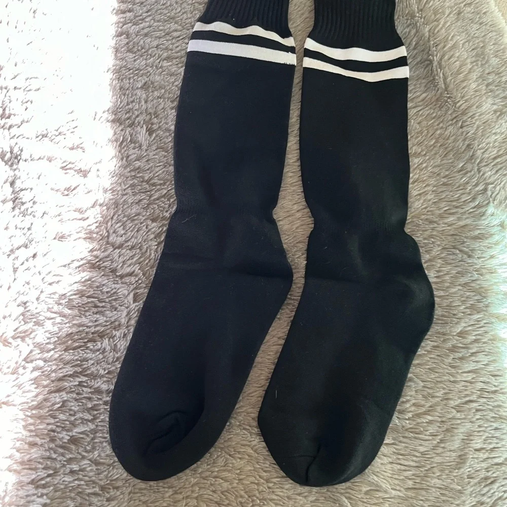 NWOT Stripped Knee High Football Socks Soccer Hockey Short Long Tube Stocking